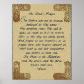 Het Poster van Lords Prayer, (Voorkant)