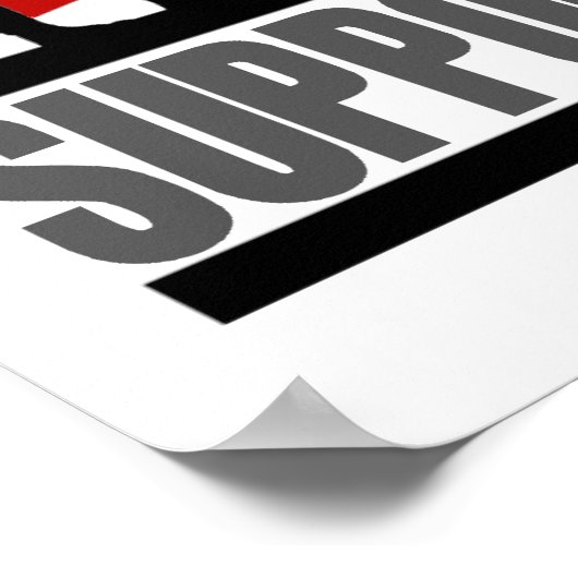 Het poster van onze troepen ondersteunen (Hoek)