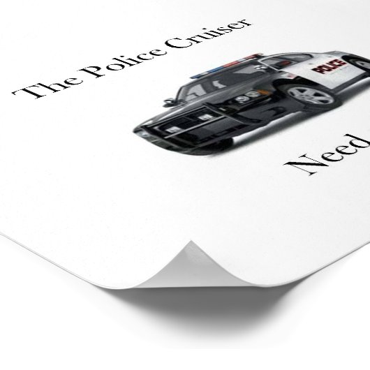 Het Poster van politieagent (Hoek)