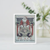 Het Poster van _Propaganda van Merry_Christmas. Feestdagenkaart (Staand voorkant)