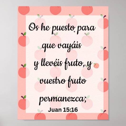 Het Poster van Puesto Para Que Vayáis y Deis Fruto (Voorkant)