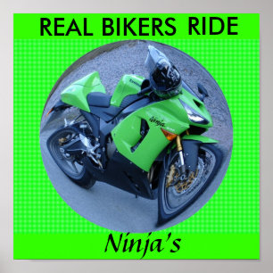HET POSTER VAN REAL BIKERS RIDE NINJA