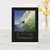 Het Poster van Surfing_Demotivational Kaart (Gele Bloem)