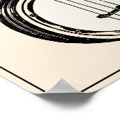 Het Poster van Ukulele Banjo (Hoek)