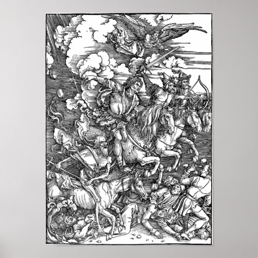 Het Poster van vier paarden (Voorkant)