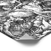 Het Poster van vier paarden (Hoek)