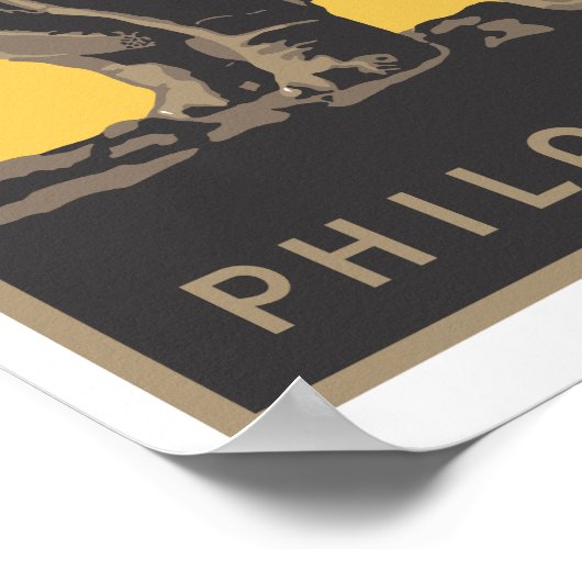 Het Poster van WPA "Bezoek de dierentuin" Philadel (Hoek)