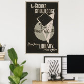 Het Poster van WPA van de Bibliotheek van de Grote (Thuiskantoor)