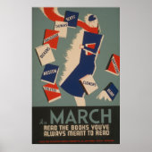 Het  Poster van WPA van de Lezing van de Maart (Voorkant)