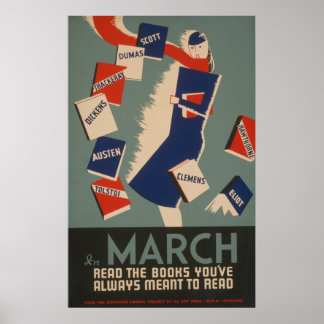 Het Poster van WPA van de Lezing van de Maart