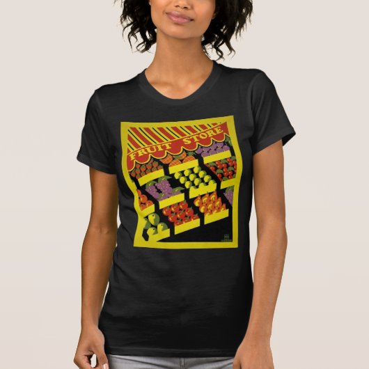 Het Poster van WPA van de Opslag van het fruit - T-shirt (Voorkant)
