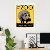 Het Poster van WPA voor de Zoo Philadelphia (Thuiskantoor)