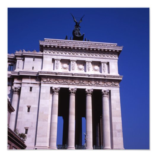 Het Poster Victor Emmanuel 2de Monument van Rome (Voorkant)