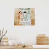 HET POSTER VITRUVIAN MAN (Keuken)