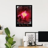 Het Poster voor de binnenbrand - Red Rose Photogra (Thuiskantoor)