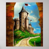 Het Poster voor het schilderen van de Castle Road (Voorkant)