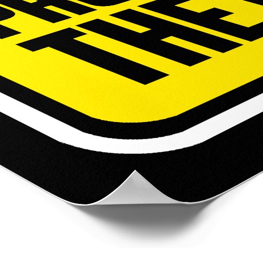 Het Poster voor overheidswaarschuwing (Hoek)