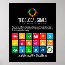 Het Poster Wereldwijde doelstellingen