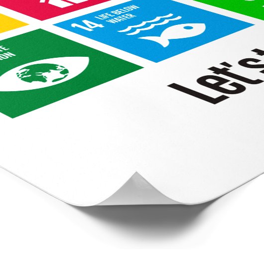 Het Poster Wereldwijde doelstellingen (Hoek)