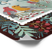 Het Poster Winter Earth Song Crimson Red (Hoek)