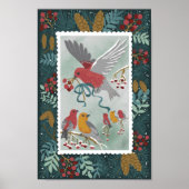 Het Poster Winter Earth Song Green (Voorkant)