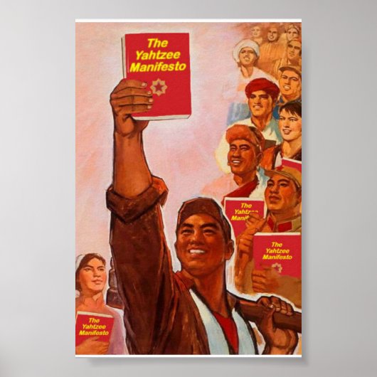 Het Poster Yahtzee Manifesto (Voorkant)