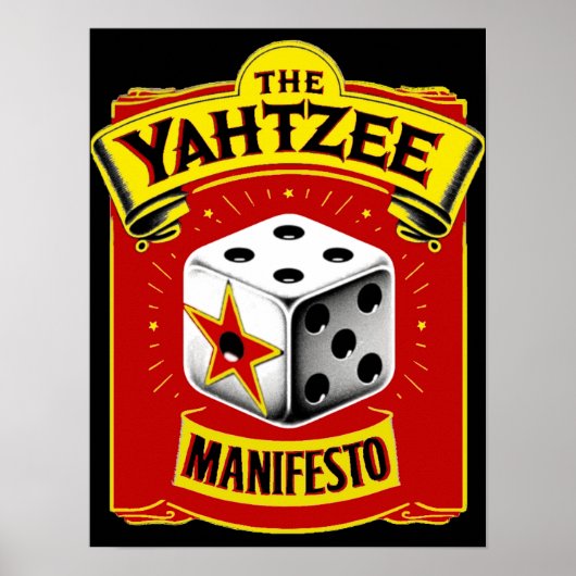 Het Poster Yahtzee Manifesto (Voorkant)
