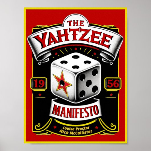 Het Poster Yahtzee Manifesto (Voorkant)