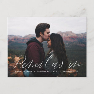 Het potlood ons in Casual sparen het Briefkaart va