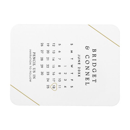 Het potlood ons in de gouden Lijnen van de Kalende Magneet (Horizontaal)