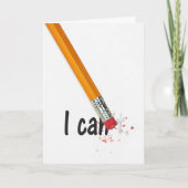 Het Potlood van de aanmoediging Gom Kaart (Voorkant)