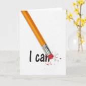 Het Potlood van de aanmoediging Gom Kaart (Gele Bloem)