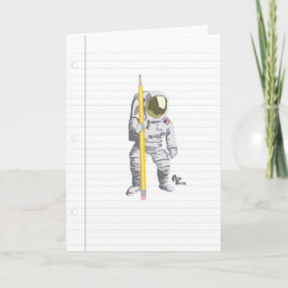 Het Potlood van de astronaut en het Wenskaart van Kaart