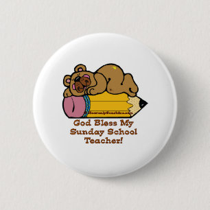 Het Potlood van de Leraar van de School van de Ronde Button 5,7 Cm