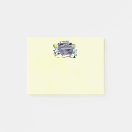 Het potlood van het Schrijfmachine van de Schrijfm Post-it® Notes (Voorkant)