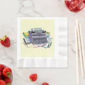 Het potlood van het Schrijfmachine van de Schrijfm Servetten (Insitu)