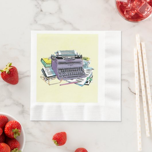 Het potlood van het Schrijfmachine van de Schrijfm Servetten (Insitu)