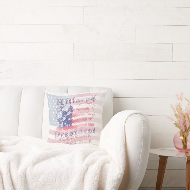 Het prachtige Amazing Hillary 4 USA President nieu Kussen (Bank)