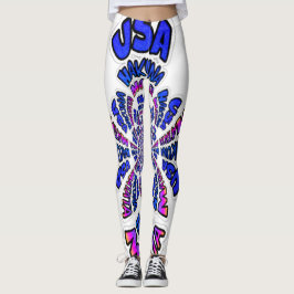 Het prachtige Amerikaanse ontwerp van Hakuna Matat Leggings