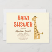Het prachtige Baby shower van de Giraffe van de Do Kaart (Voorkant)