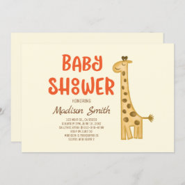 Het prachtige Baby shower van de Giraffe van de Do Kaart