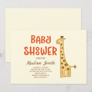 Het prachtige Baby shower van de Giraffe van de Do Kaart