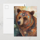 Het prachtige Beer Briefkaart (Voorkant / Achterkant)