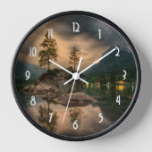 Het prachtige bergmeer in de Evening Foto (Voorkant)