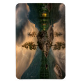 Het prachtige bergmeer in de Evening Foto Magneet (Verticaal)