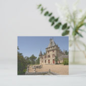 Het prachtige Chateau de Pressac en de tuin Briefkaart (Staand voorkant)