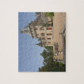 Het prachtige Chateau de Pressac en de tuin Legpuzzel (Verticaal)