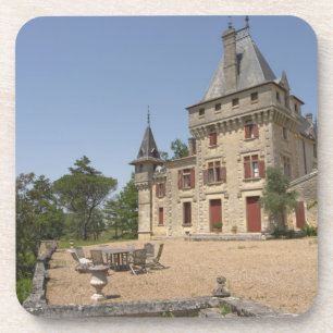 Het prachtige Chateau de Pressac en tuin Onderzetter
