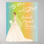 Het prachtige Chic Bride Vrijgezellenfeest Poster (Voorkant)