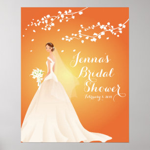 Het prachtige Chic Bride Vrijgezellenfeest Poster